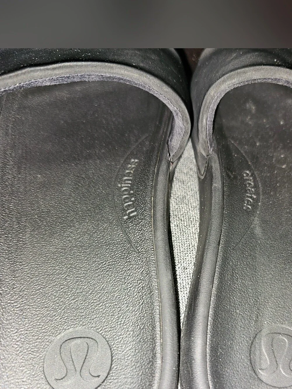 Lululemon Athletica Black RESTFEEL Slide Sandals with Wide Strap SZ 6